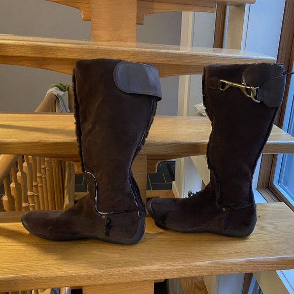 Nike Lab G Series Knee High Brown Suede Boot, Size 9 - Picture 9 of 13